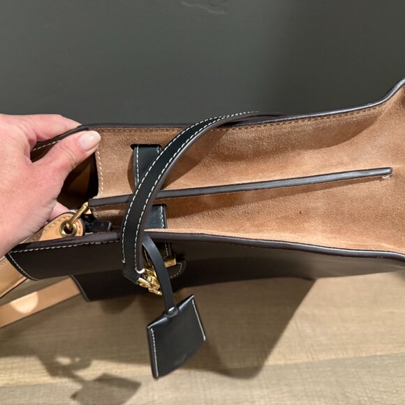 EUC | Tory Burch | Lee Radziwill Double Bag (large size) | Black | $700 - Picture 10 of 16